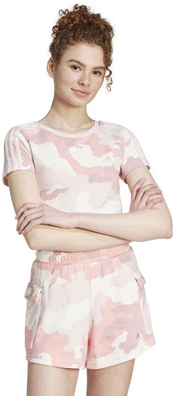 Adidas Camo 3 Stripes T-shirt - Camouflage - Katoen