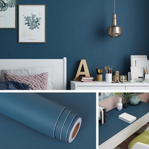 Allecto Plus - Zelfklevend meubelfolie 40 cm x 5 m petrol blauw decoratieve folie voor meubels kinderkamer keukenkasten woonkamer - Afwasbaar - Turquoise design.