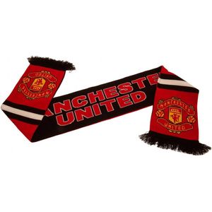 Manchester United Sjaal Rood/Zwart