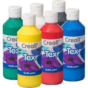 Textiel Verf Assortiment - Creall - 6 x 250ml