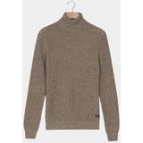Baileys - Coltrui - Bruin - High Neck - Pullover - 100% Katoen