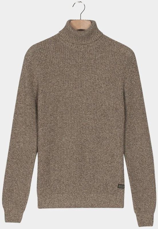Baileys - Coltrui - Bruin - High Neck - Pullover - 100% Katoen