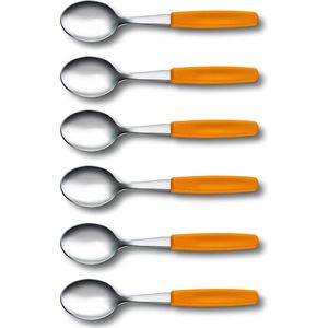 Victorinox SwissClassic Thee-/dessertlepel - 6-delig - Oranje