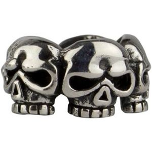 Zilveren schedels baardkraal (P1009)