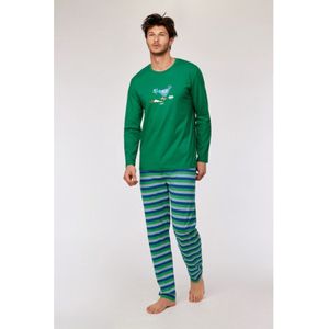 Woody - 252-10-PLS - Pyjama - Donkergroen - Jongens/Heren