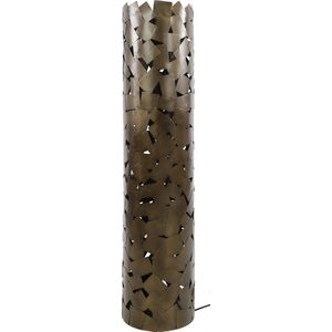 Vloerlamp Cylinder - Brons Metaal - 30x30x135cm - Giga Meubel