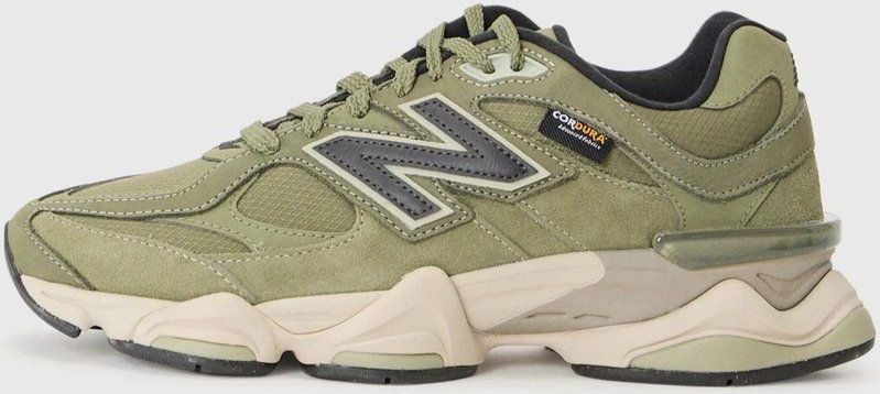 New Balance 9060 Cordura - Unisex - Dark Olivine - Maat EU 36