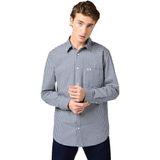 Wrangler 1 Pkt Overhemd Met Lange Mouwen Blauw 4XL Man