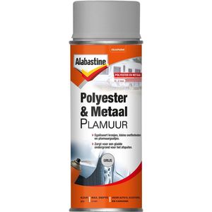 Alabastine - Polyester & Metaal Plamuur - Grijs - 400ml