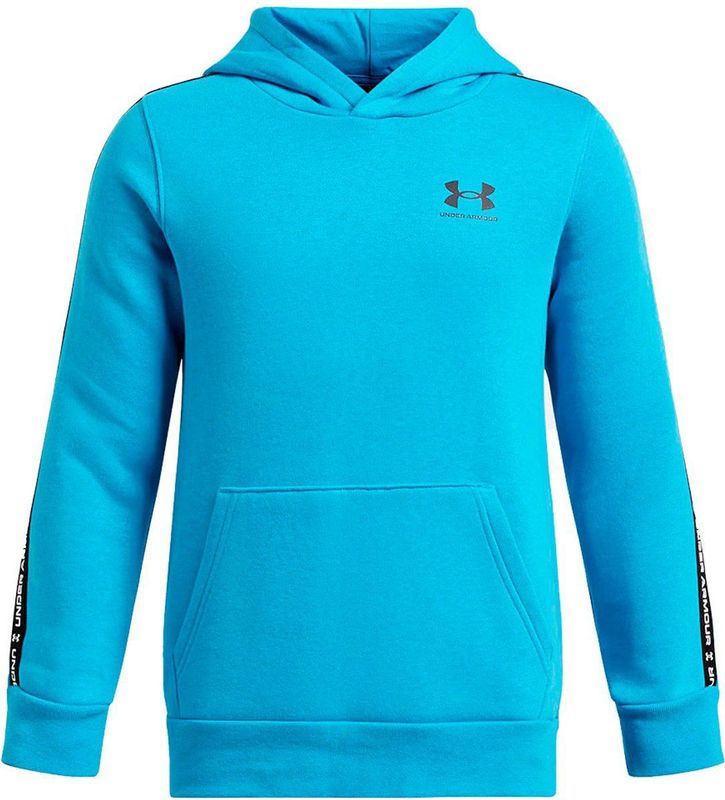Under Armour Icon Fleece Taping Hoodie Blauw 10-12 Years Jongens