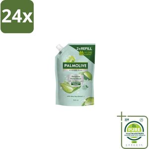 Palmolive – Handzeep Navulling – Hygiene Plus Sensitive Antibacterieel – 500 ml - Voordeelverpakking - 24 stuks - Handzeepnavulling - Antibacterieel