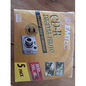 EMTEC CD-R - 5-pack - 1650Fotos's - 700mb - 80min