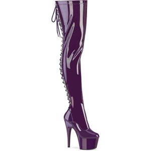 Pleaser - ADORE-3063 Plateau overknee Laarzen - US 6 - 36 Shoes - Paars