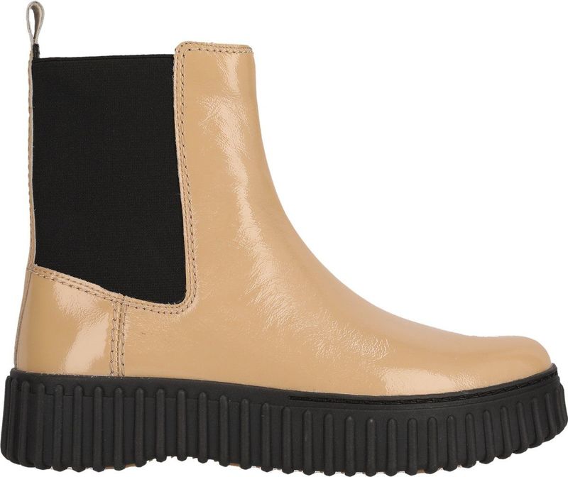 Torhill - Chelsea Boot - Esdoornbruin - Lakleer - Gewatteerd Voetbed