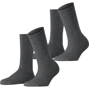 ESPRIT - Cloud Multipack W - Dames Sokken - Grijs Anthracite Melange - 2 Paar