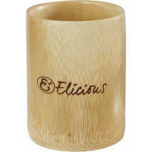Elicious® - Bamboe Beker - Duurzaam - Handgemaakt - Beker - Zero Waste - Milieuvriendelijk - Wattenstaafjes - Kwasten - Tandenborstel - Houder