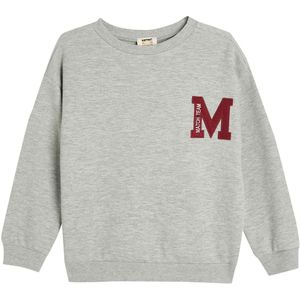 Ronde kraag Applique Gedetailleerd Sweatshirt