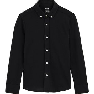 WE Fashion - Overhemd - Zwart - Regular Fit - Katoen