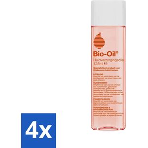 Bio-Oil - Huidverzorging - Huidolie - Tegen Littekens & Huidstriemen - 125ml - Voordeelverpakking - 4 stuks