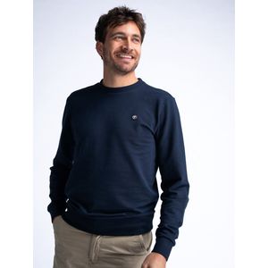 Petrol Industries - Heren Comfortabele Sweater Cabana - Blauw - Maat XXXL