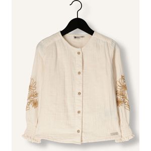 DAILY7 Longsleeve Embroidery Meisjes - Jurken - Ecru - Maat 140