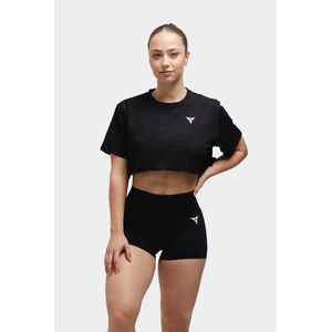 Breaking Limits - Crop Top - Zwart - Dames - Korte Mouwen