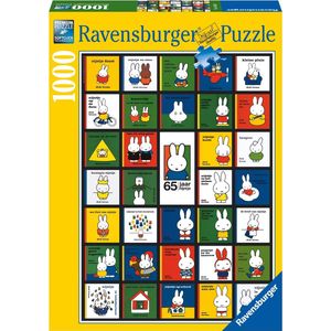 Ravensburger puzzel Nijntjes 65e Verjaardag Challenge - Legpuzzel - 1000 stukjes