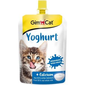 8x GimCat Yoghurt Pouch voor Katten 150 gr