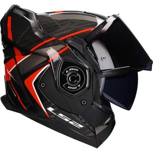 LS2 - Advant X Carbon - Motorhelm - Carbon - Zwart