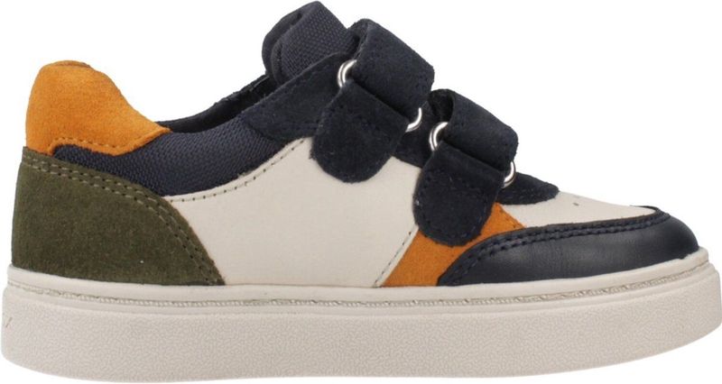 Geox Nashik Offwhite-Blauwe Velcroschoen