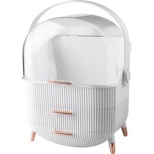Make up organizer - Wit - 36,5 x 28,2 cm - Opbergdoos - Make up koffer - Skincare organizer