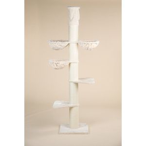 RHRQuality Krabpaal Maine Coon Tower Plus Beige - Plafondhoge krabpaal voor grote katten - 255 - 275cm