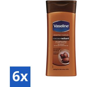 Vaseline - Cocoa - Bodylotion - Voedend & Verzorgend - 400 ml - Voordeelverpakking - 6 stuks
