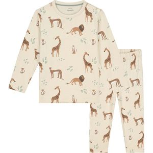 Prénatal peuter pyjama Savanne - Jongens en meisjes - Dark Ecru - Maat 86