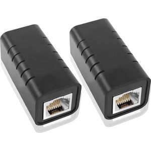 RJ45 Ethernet Overspanningsbeveiliging 2-Pack - Netwerk Koppeling voor Routers en Laptops