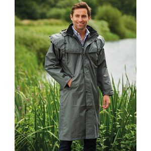 Donker Groene Regenjas Lang - Regenjas voor mannen - Maat M
