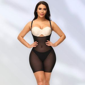 Wow Peach - Seamless Slimming Bodysuit - Body Shaper - Shapewear - Corrigerende Body - Work out - Afslank - Zwart - Medium