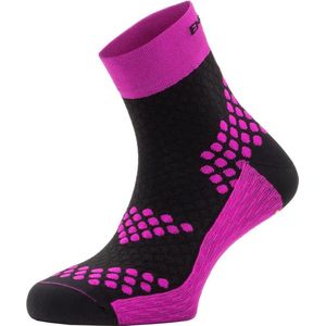 Enforma Pro Active Hardloopsokken - Sportsokken - Zwart / Fuchsia - XL (45-47)