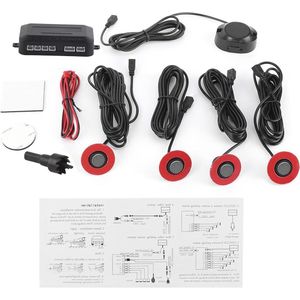 Reverse Backup Parking Sensor Radarsysteem 16.5mm Ingebouwde Backup Radarsensor Omkeren Assistentie met Audio Zoemer Auxiliary Kit (Grijs)