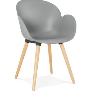 Alterego - PICATA - Scandinavische design stoel - Grijs - 59,5x59x84,5 cm