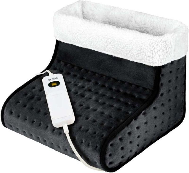 Cecotec Calientapiés HeatConfort Zwart en Grijs 100 W Unisex met Automatische Uitschakeling
