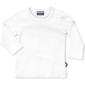 Silky Label t-shirt ice white - lange mouw - maat 86/92 - wit