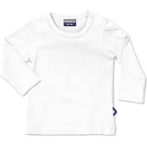 Silky Label t-shirt ice white - lange mouw - maat 62/68 - wit