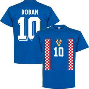 Kroatië 1998 Boban Retro T-Shirt - Blauw - XXXXL