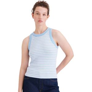 Dockers - Rib Mouwloos T-shirt - Blauw - Tanktop