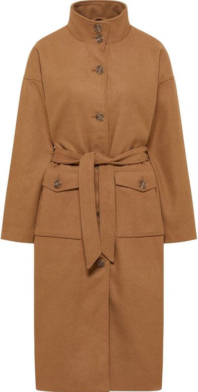 DreiMaster - Overgangsjas - Zand - Wolmix - Dames