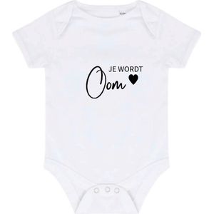 Romper zwangerschap aankondiging | Je wordt oom | Oom | zwanger | geboorte - zwanger | in verwachting |0-6 maanden