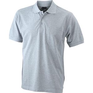 James and Nicholson Heren Polo Pocket (Grijze Heide)