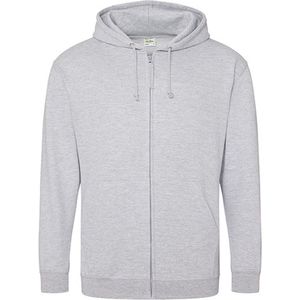 Vegan Hoodie met ritssluiting en capuchon Heather Grey - XXL