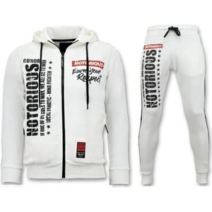 Exclusieve Heren Joggingpak - Conor Notorious Sport Set - Wit